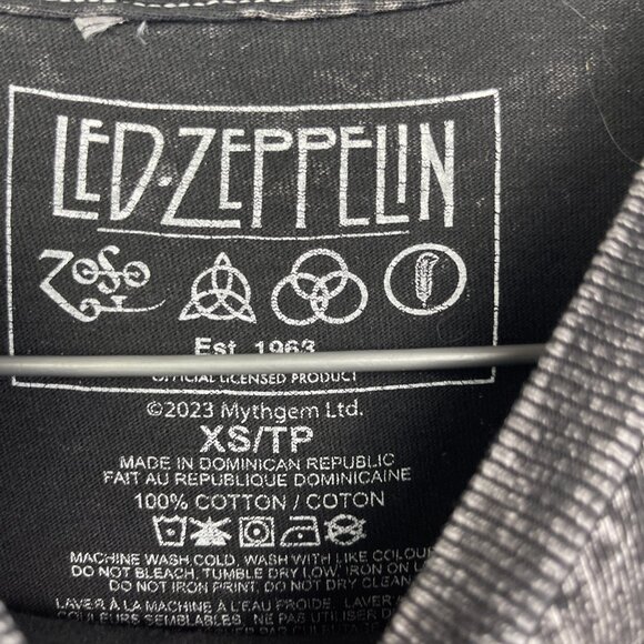 Led Zeppelin Men's Officially Licensed 1977 Live In Concert Tie Dye T-Shirt XS - Picture 7 of 15